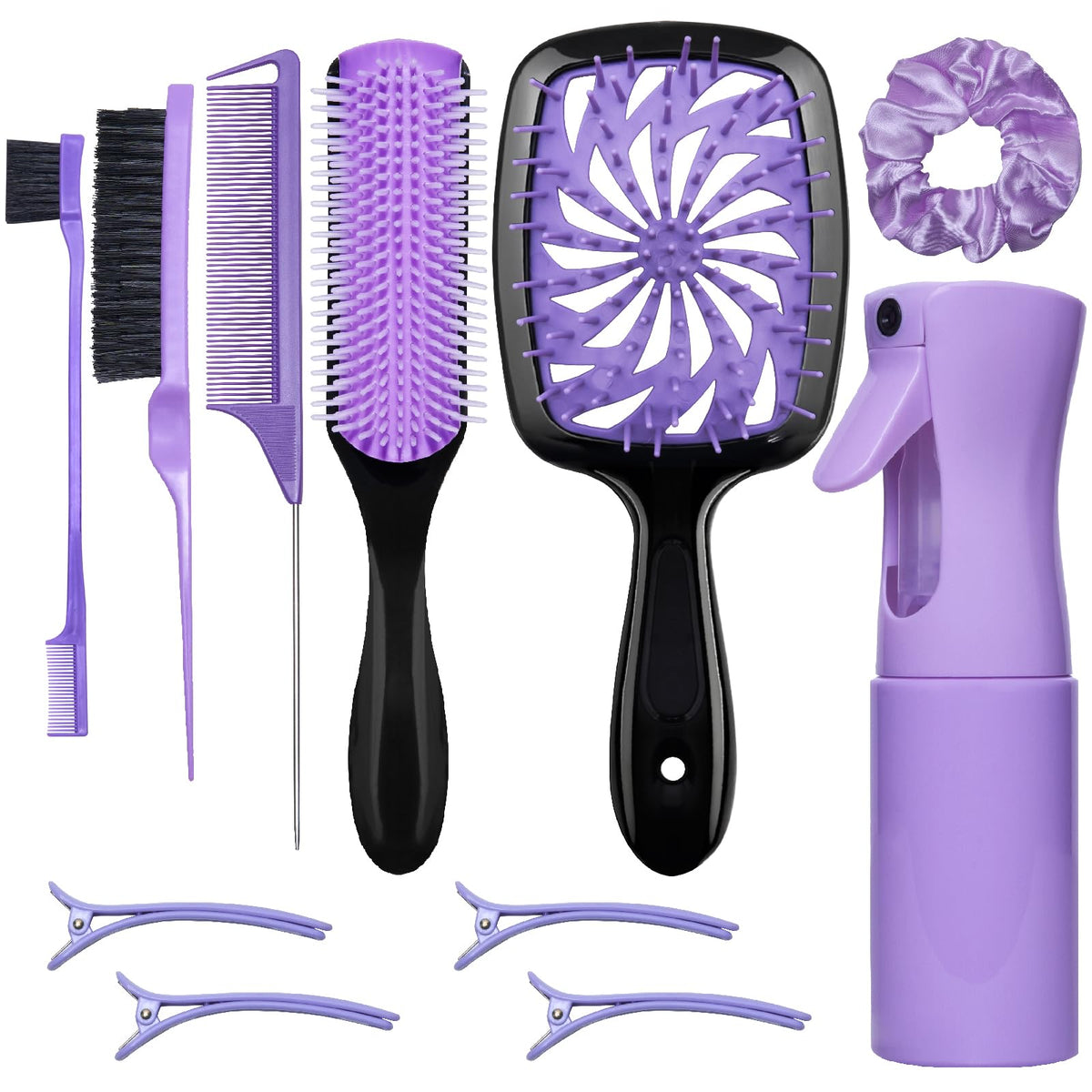 Discover the exclusive Hair Brush Set with Detangling Brush, specially curated by Curat Cart for effortless styling and care.