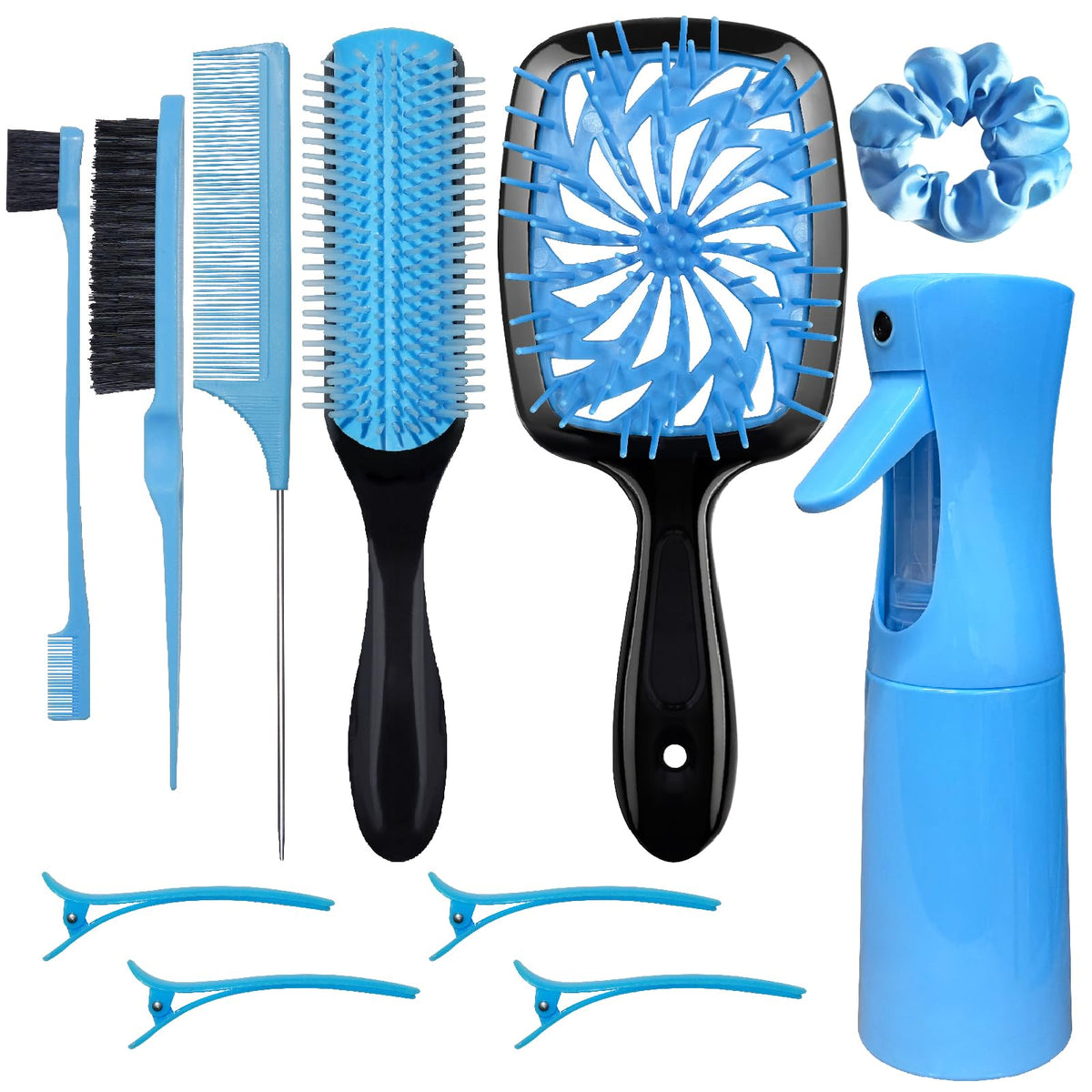 Discover the premium imported Hair Brush Set with Detangling Brush at Curat Cart, perfect for effortless styling and detangling.