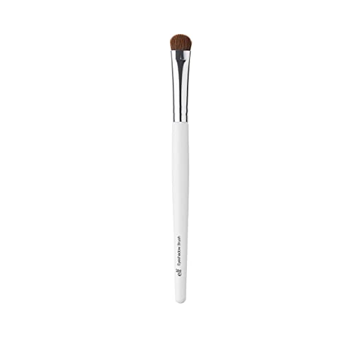 Buy now e.l.f. Small Eyeshadow Brush, Makeup Brush For Eye Contouring & Blending, Curved Design, Made With Synthetic Bristles, Vegan & Cruelty-Free at indiglob india