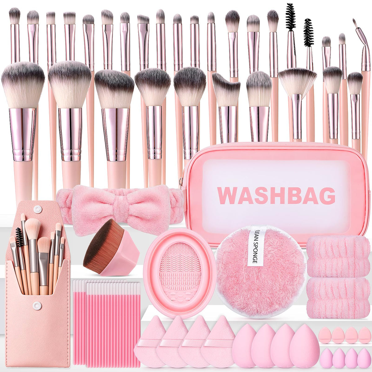 Discover the premium imported Pink Makeup Brushes Set at Curat Cart, featuring versatile tools for flawless application. Elevate your beauty routine.
