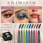 Discover the 3-in-1 Color Gel Eyeliner Pencils, perfect for versatile makeup looks. 100% Authentic and available at Curat Cart.