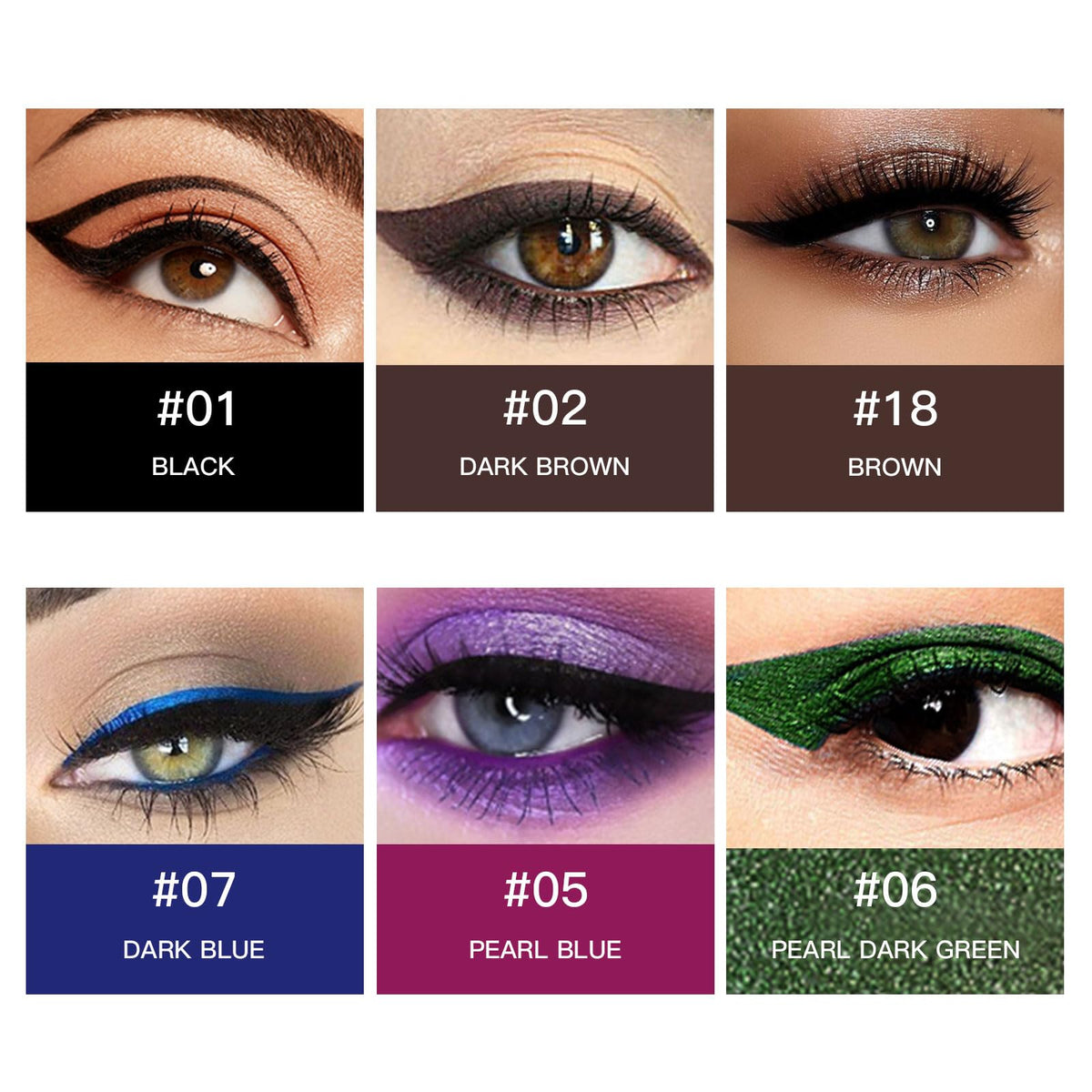 Explore vibrant color gel eyeliner pencils in high-quality finish, showcasing bold shades at Curat Cart. Elevate your eye makeup game.