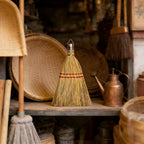 Corn Handmade Mini Whisk Broom in premium quality, showcasing artisanal craftsmanship. Perfect for decor, available at Curat Cart.