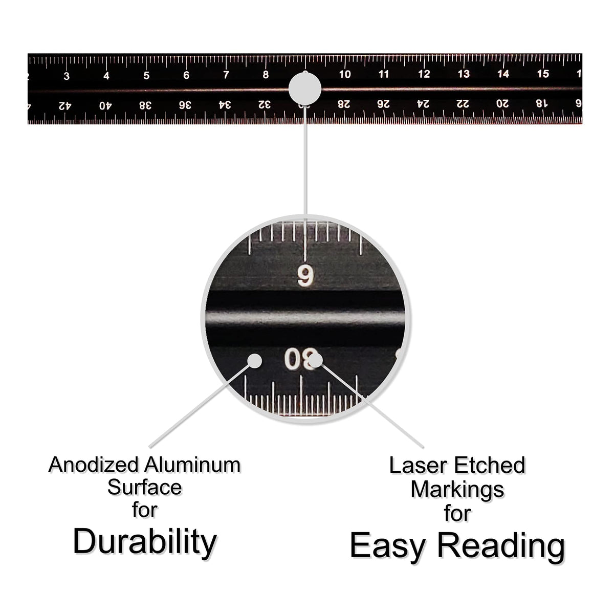 Upgrade your drafting with the Engineer Scale Ruler, featuring anodized aluminum for durability and laser-etched markings for easy reading. Available at Curat Cart.