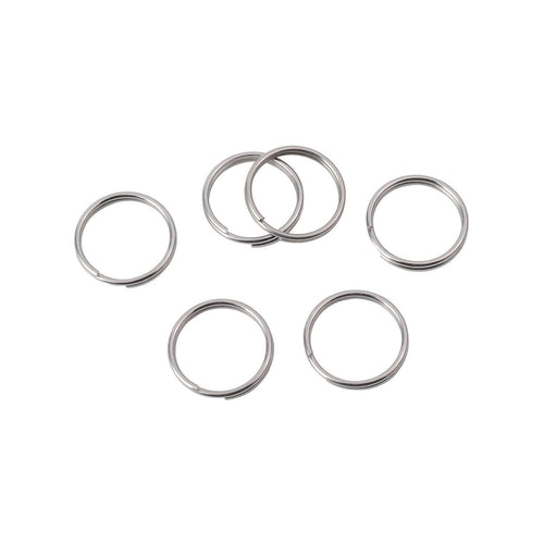 Premium imported stainless steel split key rings, ideal for organizing keys. Available at Curat Cart.
