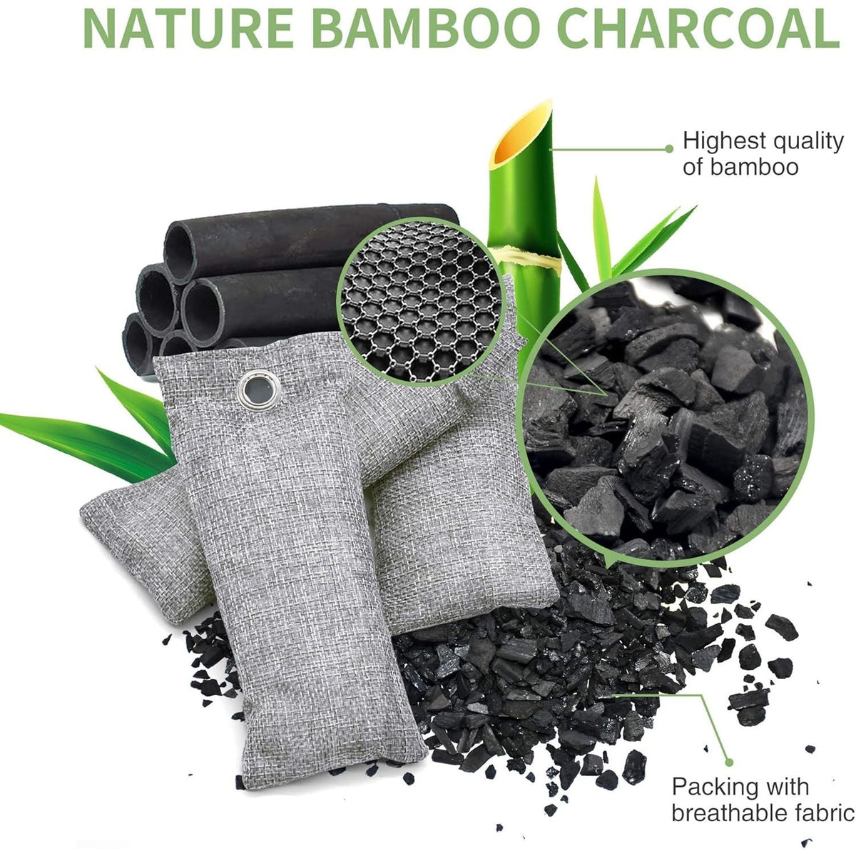 Discover premium bamboo air purifying bags made with high-quality materials. Order online in India for fresh air.