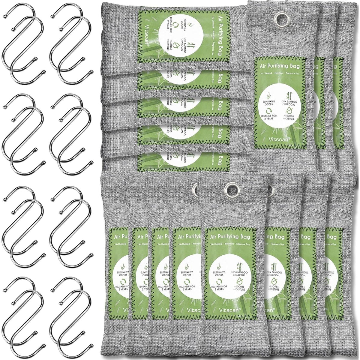 Order bamboo air purifying bags in India. Each bag absorbs odors and moisture, ensuring fresher air. Available online now.