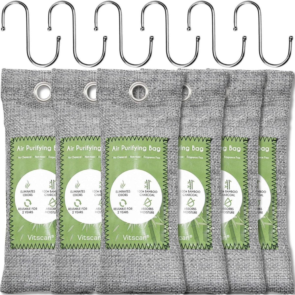 Bamboo air purifying bags, effective and natural. Trusted by CuratCart for cleaner air and odor elimination.