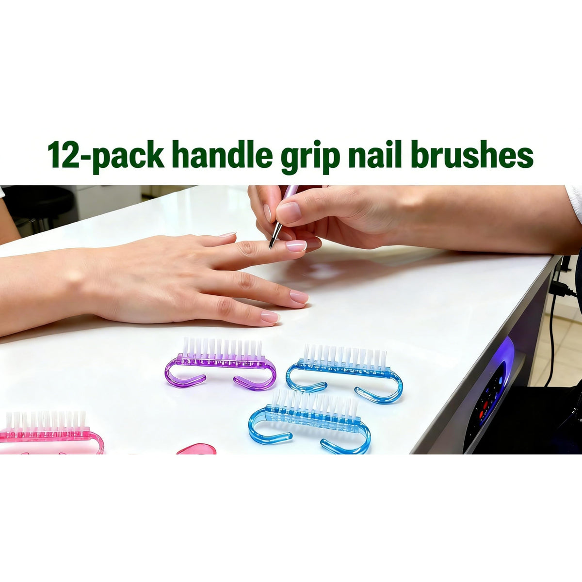 Enhance your nail care routine with Curat Cart's handle grip nail brushes, perfect for daily use and effortless application.