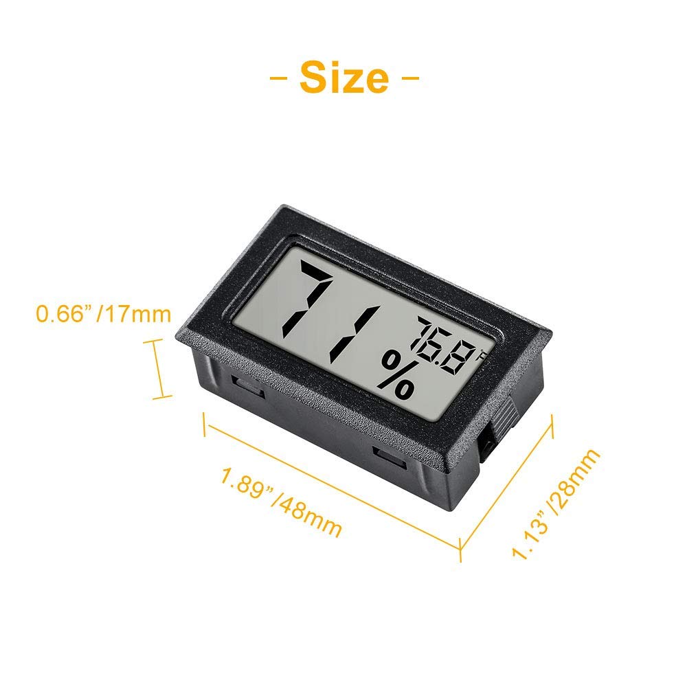 Pgzsy Mini Digital Thermometer Hygrometer shows temperature and humidity. 100% Authentic, available at Curat Cart in India.