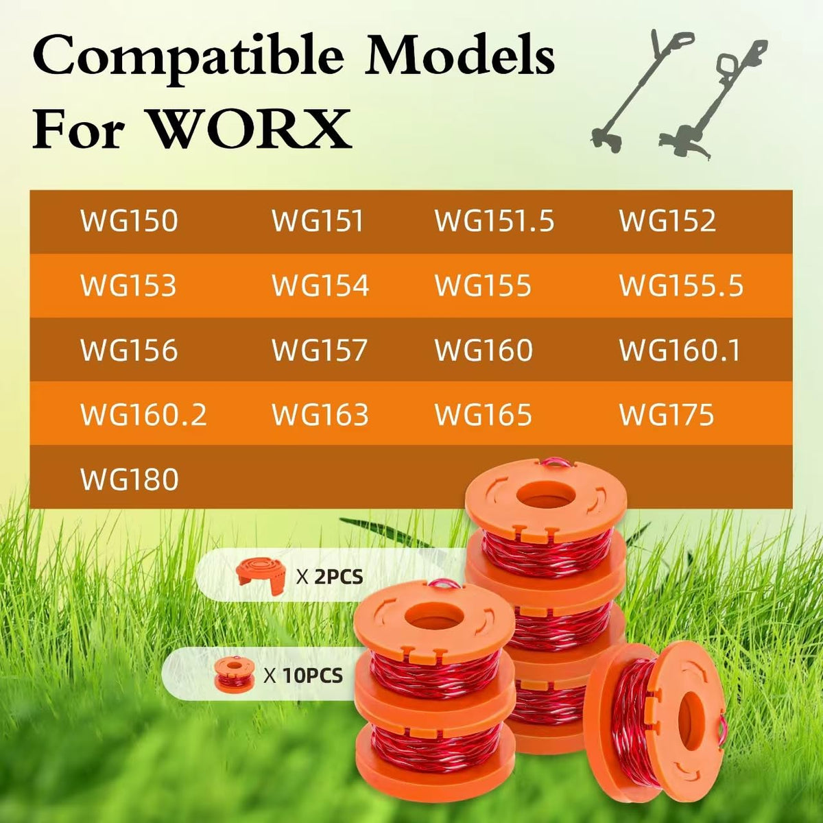 Discover the Worx Trimmer Spool Line Replacement, specially curated by Curat Cart for seamless lawn care. Perfect for compatible models.