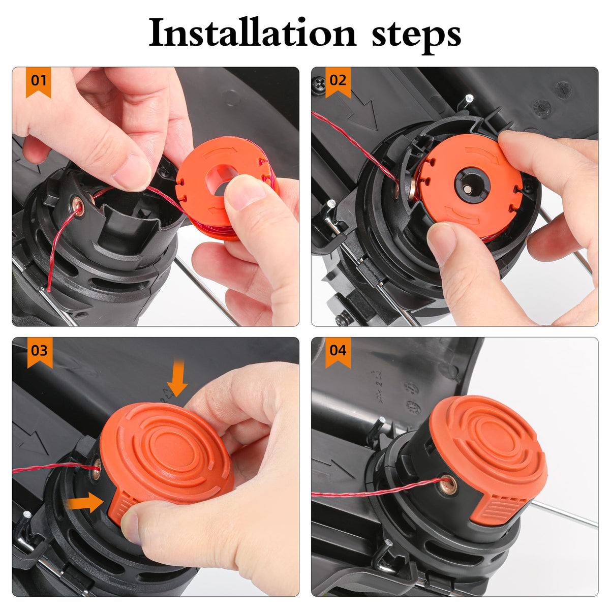 High-quality Worx Trimmer Spool Line Replacement showcased in official packaging, perfect for easy installation. Available at Curat Cart.