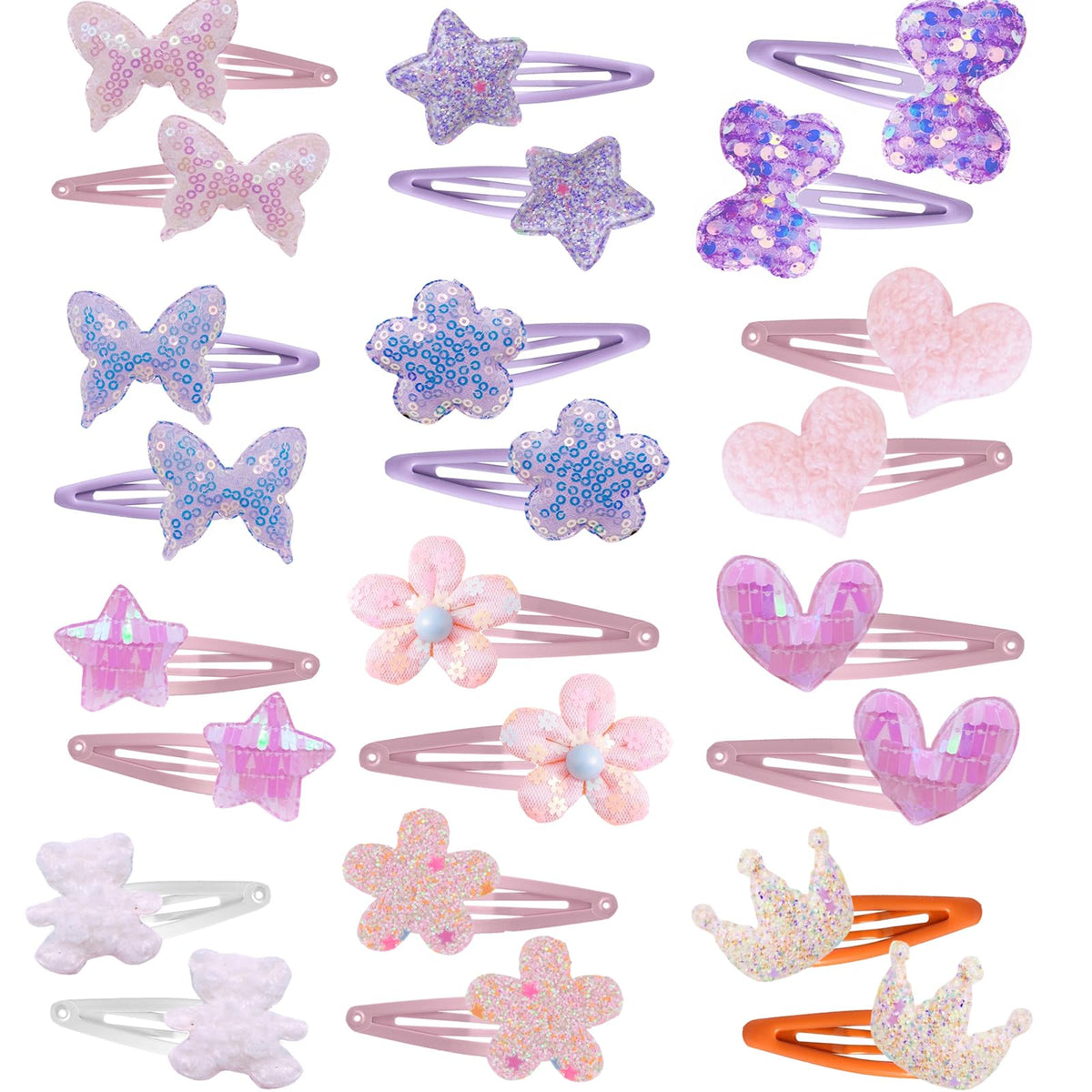 Stylish hair clips for girls, featuring premium imported designs from Curat Cart. Perfect accessories for any outfit.