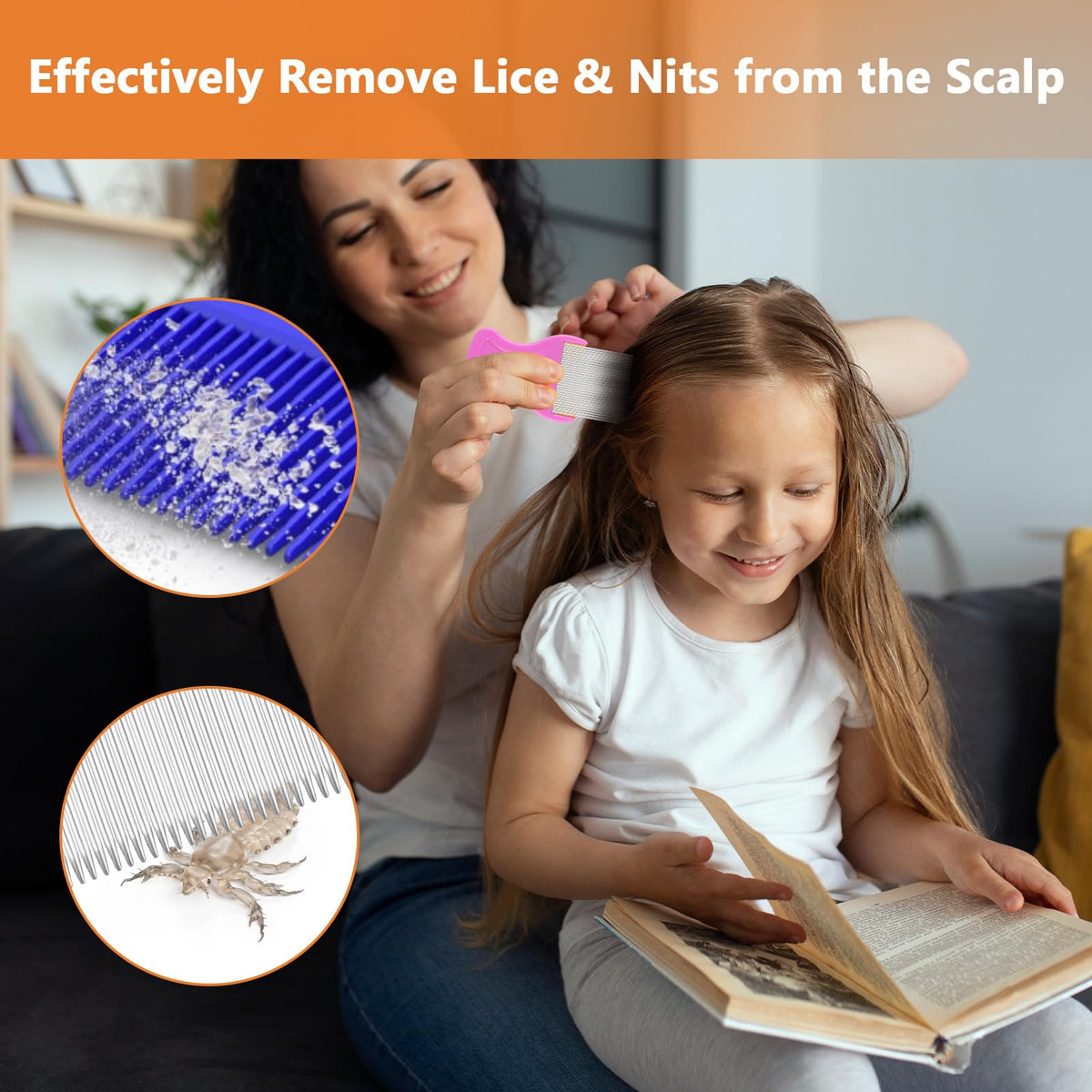 Effortlessly remove lice and nits with our Lice Comb for Kids. Perfect for daily use. Available at Curat Cart.