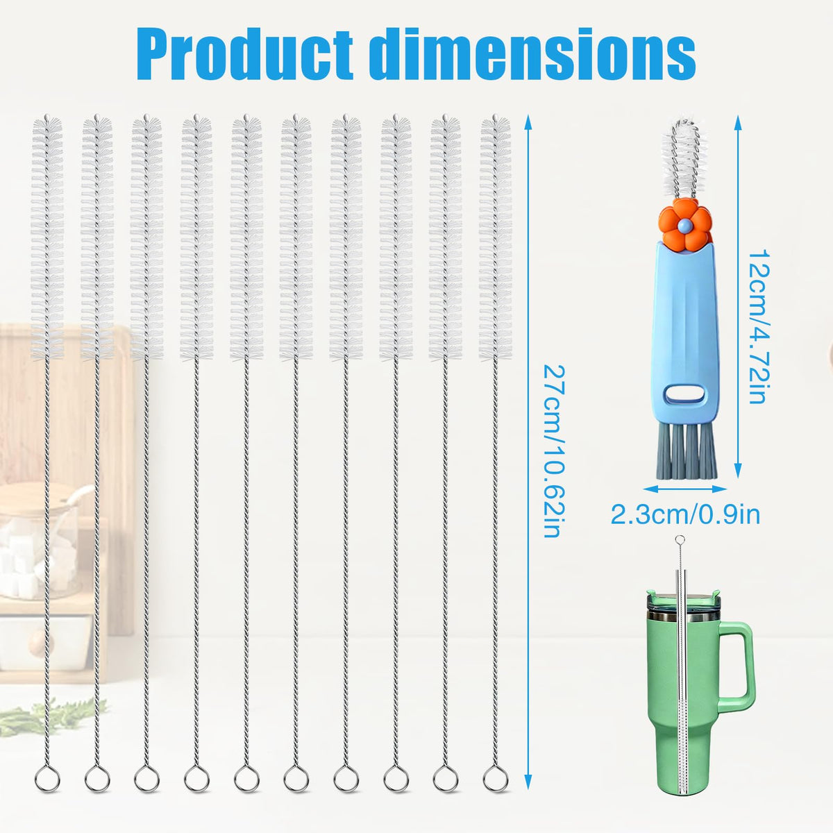 Discover the multifunctional cleaning brush set, designed for effective cleaning. 100% Authentic, available at Curat Cart in India.