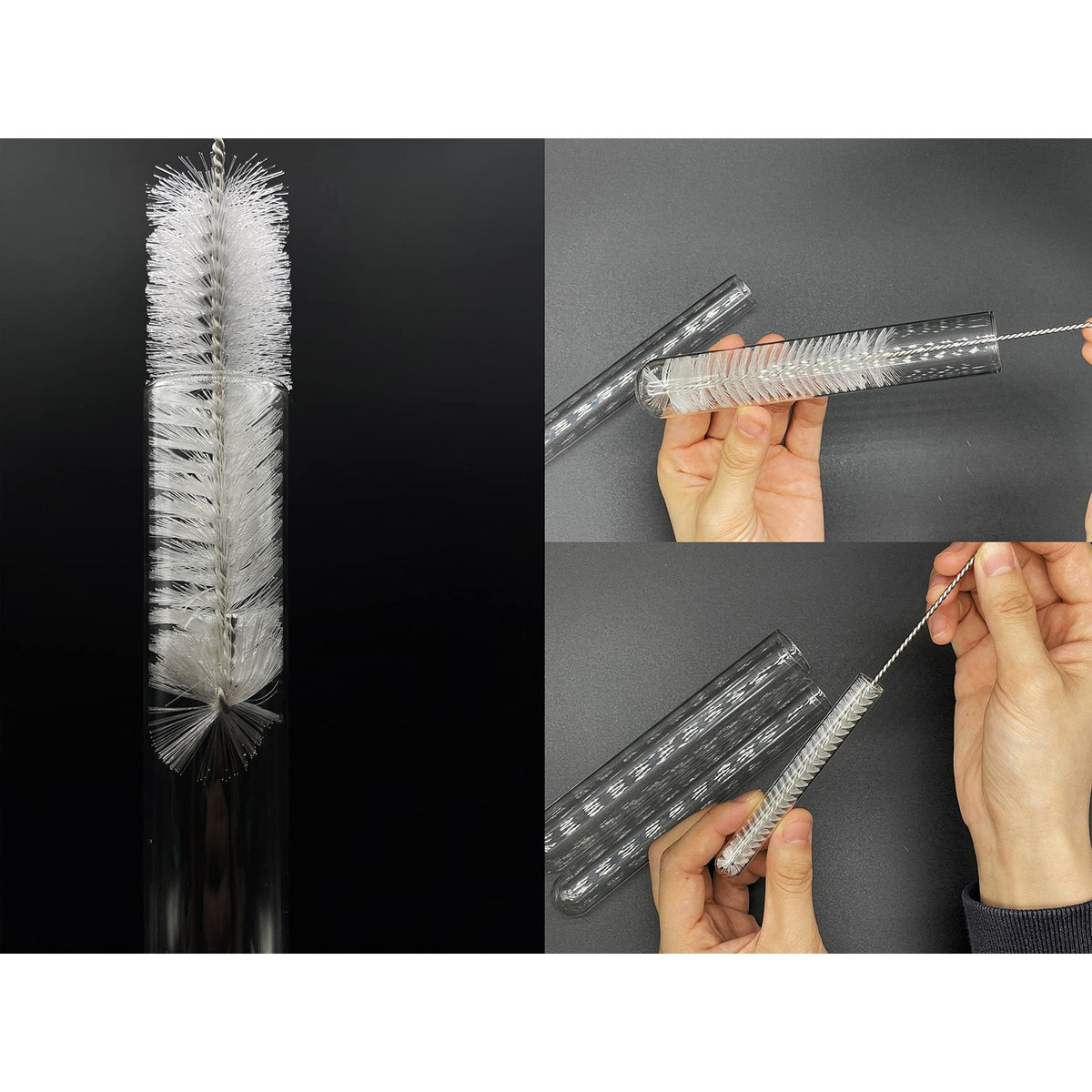 Premium Straw Cleaner Brush Kit displayed in high-quality packaging at Curat Cart, ideal for maintaining reusable straws.