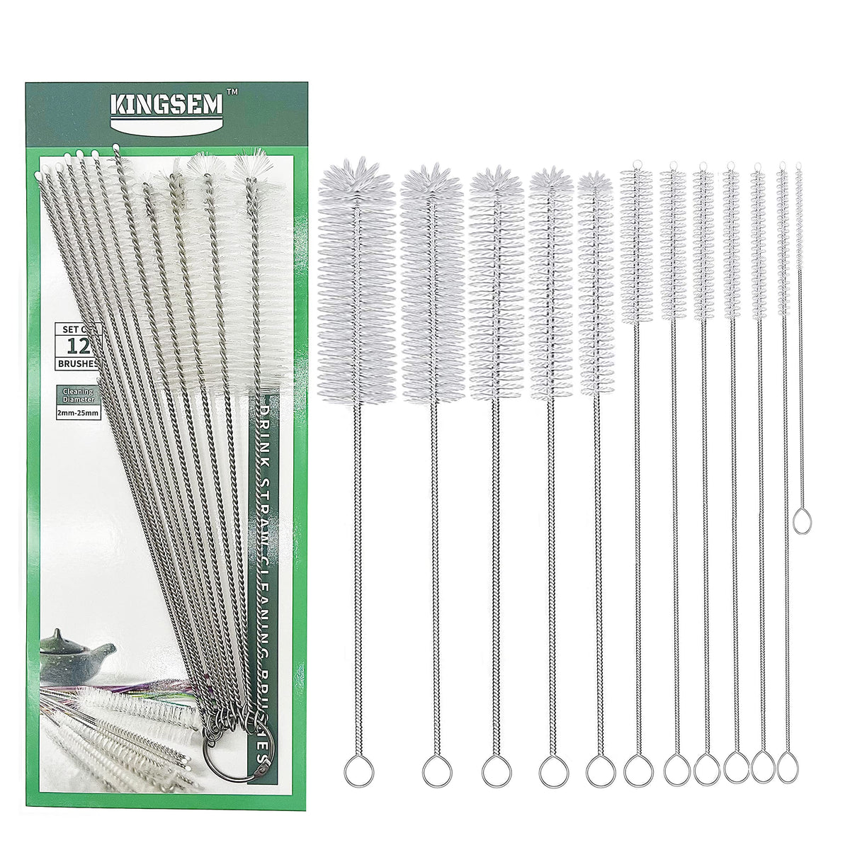 Discover the premium imported Straw Cleaner Brush Kit from Curat Cart, featuring 12 versatile brushes for effortless cleaning.