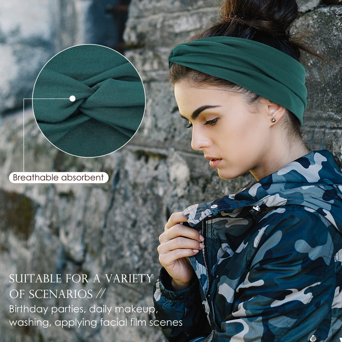 Discover exclusive stretchy headbands for women, perfect for various scenarios. Specially curated by Curat Cart.