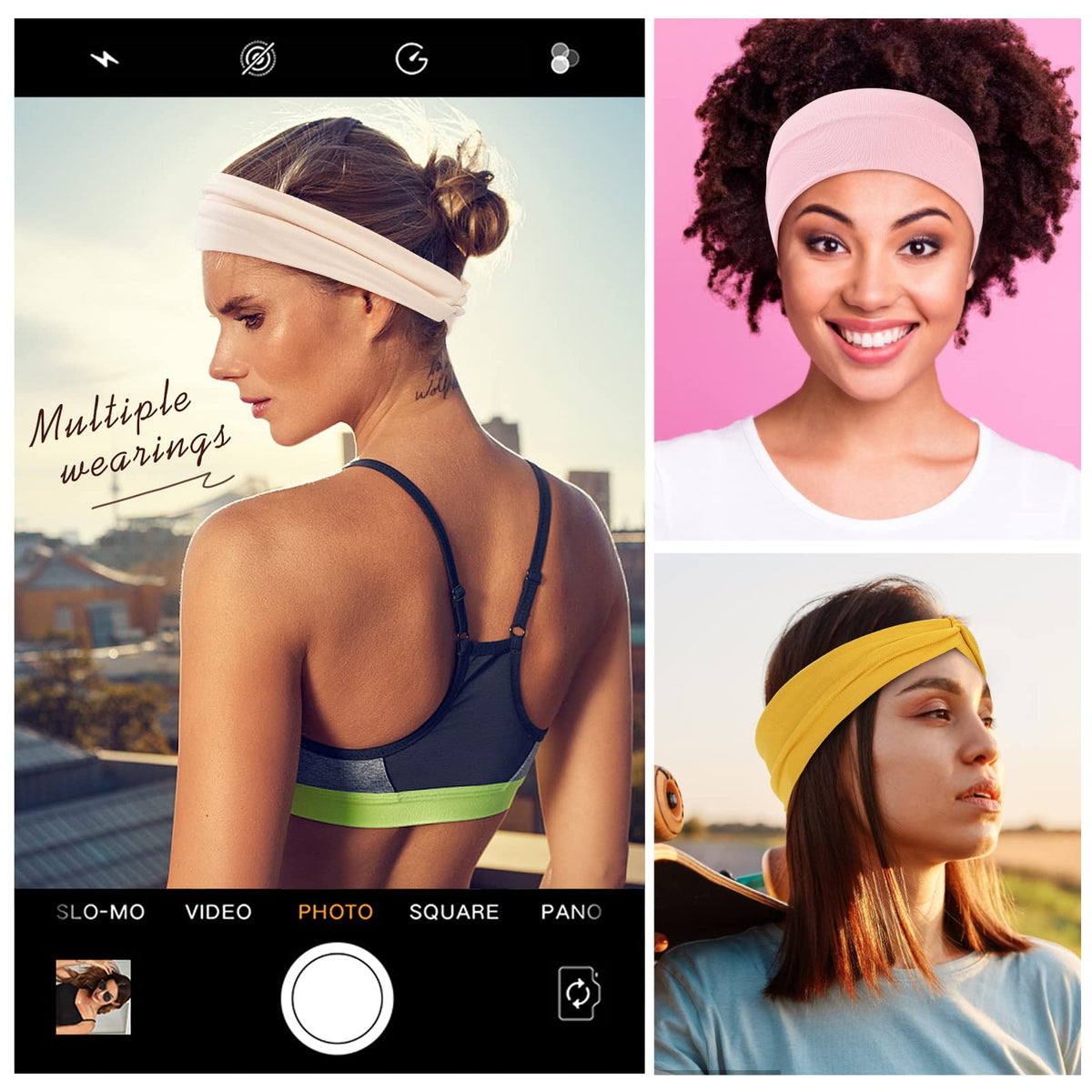 Stylish stretchy headbands for women, perfect for daily use or workouts. Shop at Curat Cart for versatile fashion solutions.