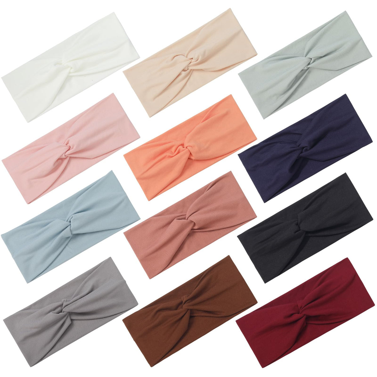 Stylish stretchy headbands for women in various colors, 100% authentic and available at Curat Cart in India.