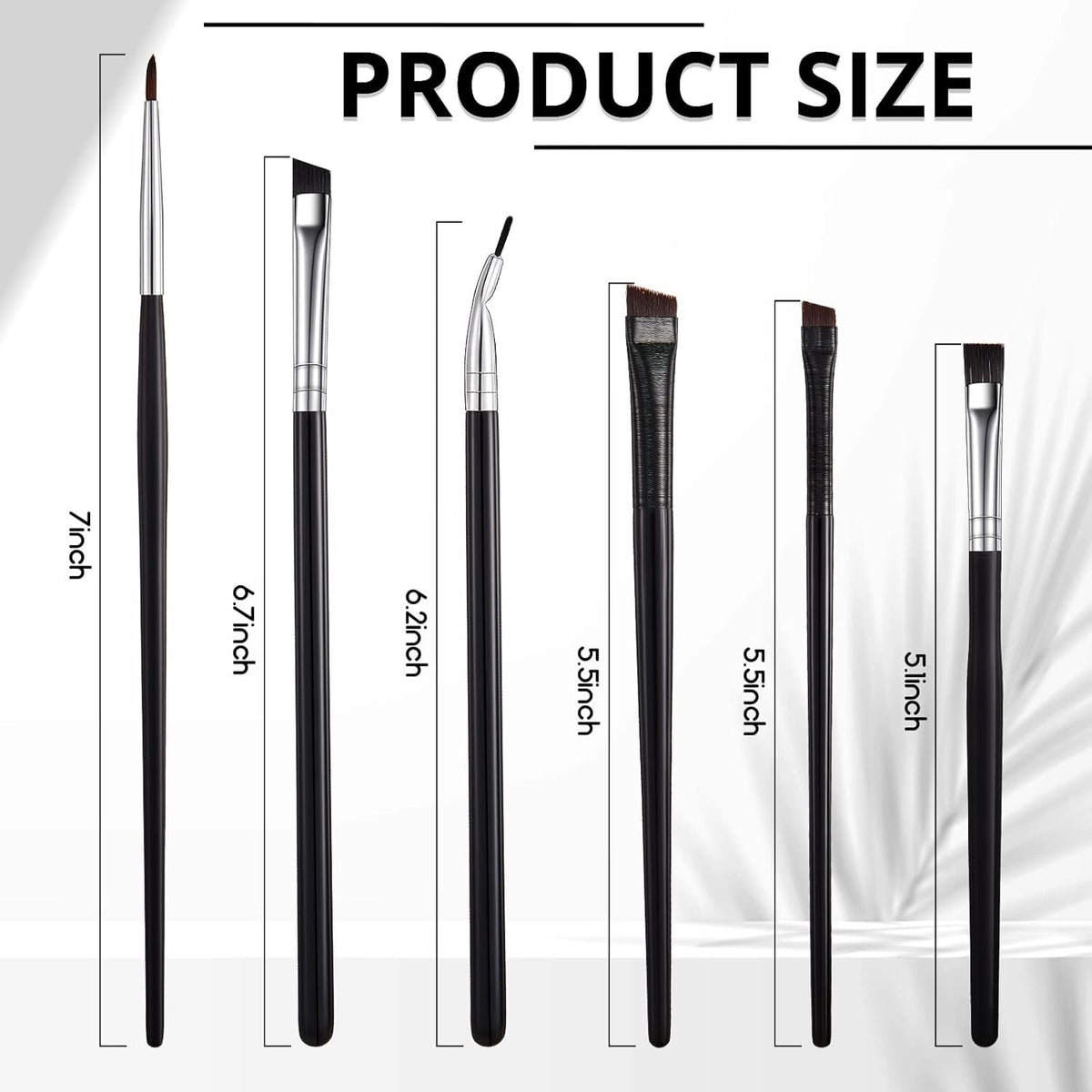 Explore our Eyeliner Brushes Set, featuring six essential brushes. Available in India for online ordering.