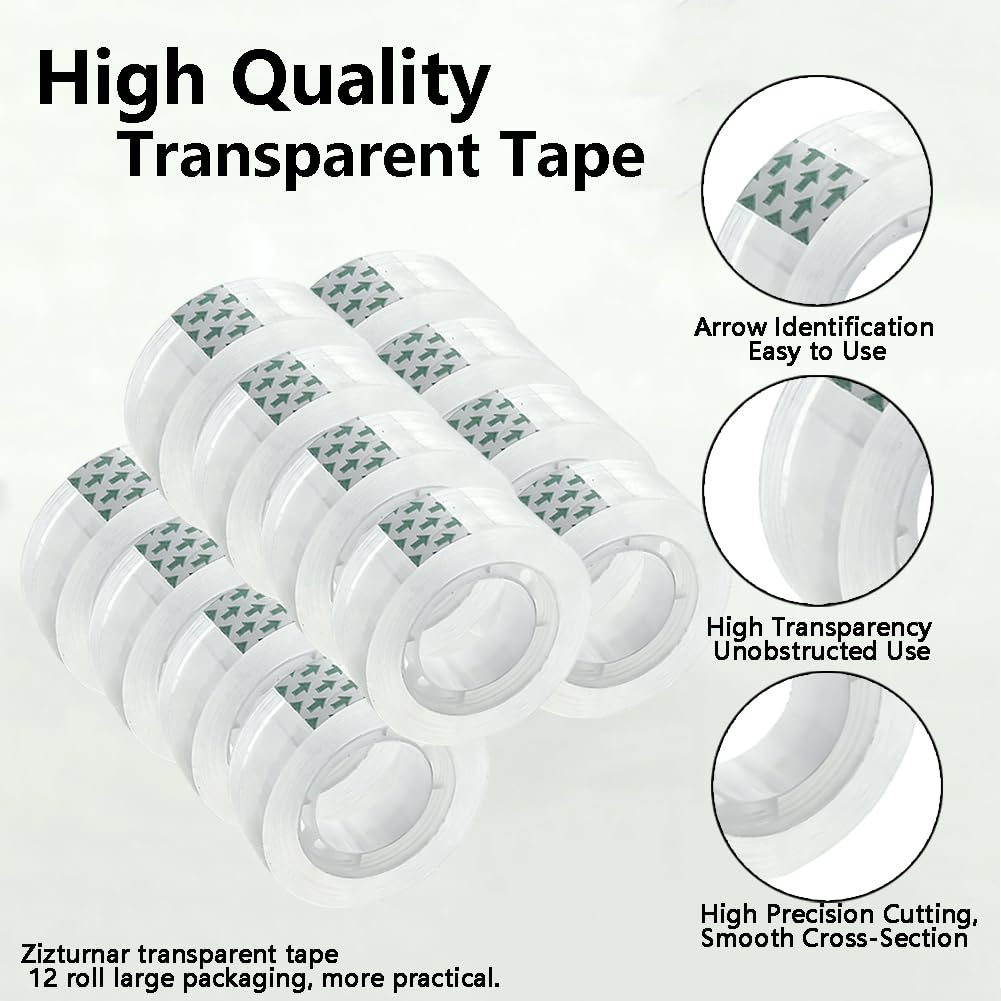 High-quality transparent tape refills in official packaging, ideal for all your adhesive needs. Available at Curat Cart.