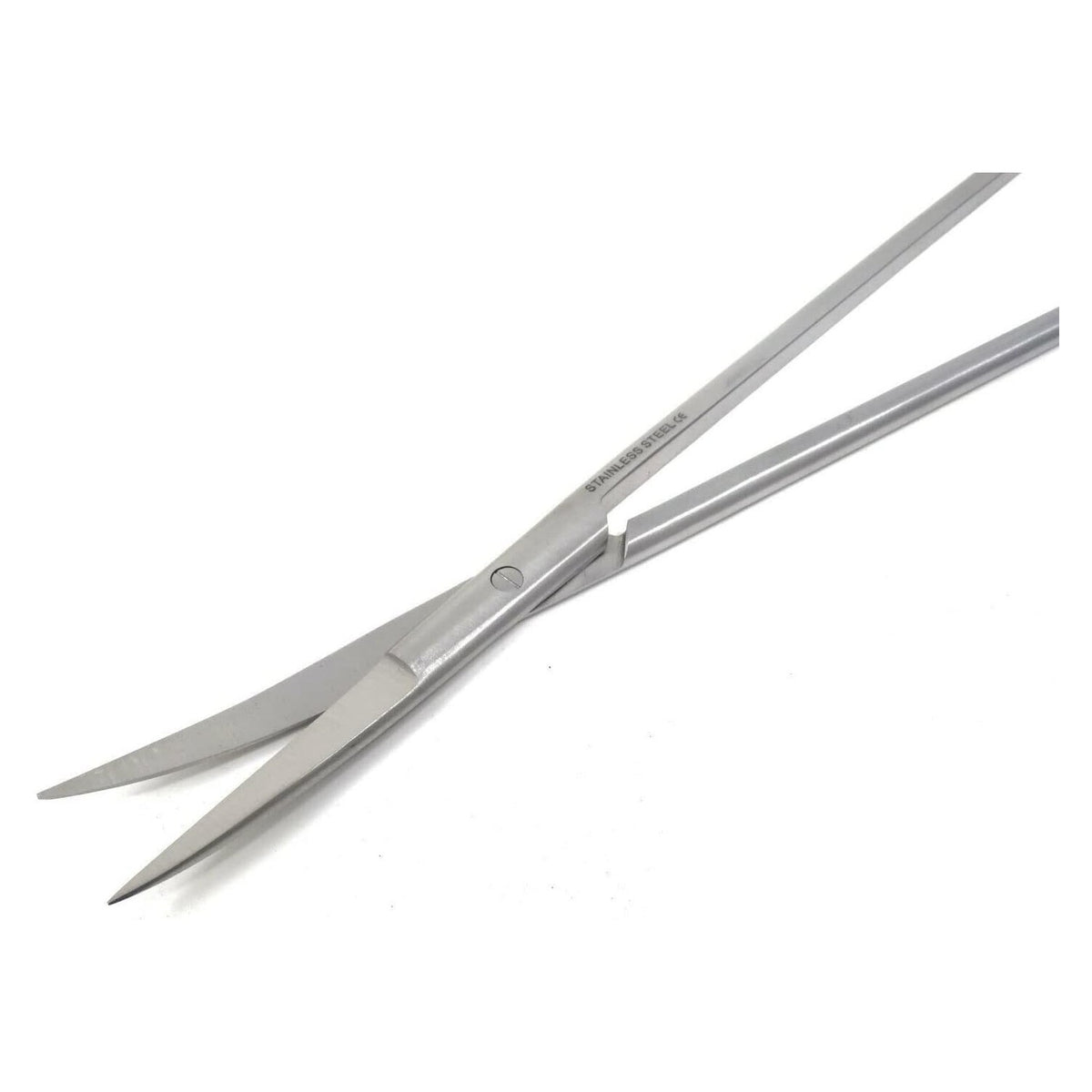 Precision stainless steel aquarium scissors, perfect for daily use in maintaining aquatic plants. Available at Curat Cart.