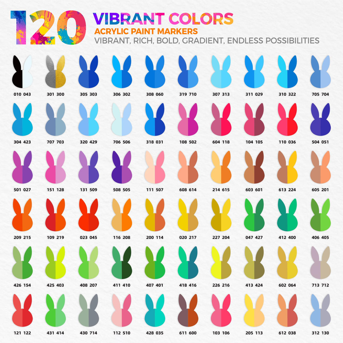 Explore 120 vibrant colors of acrylic paint markers, 100% Authentic and available in India at Curat Cart.