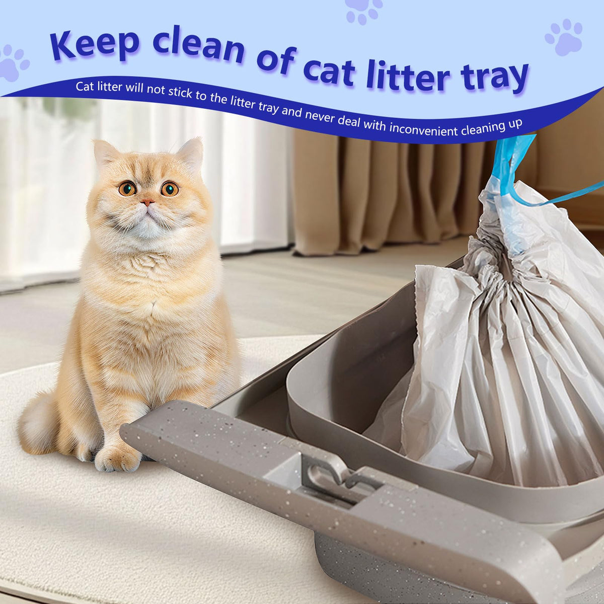 Keep your cat litter tray clean with these exclusive Cat Litter Box Bags, specially curated by Curat Cart for hassle-free use.