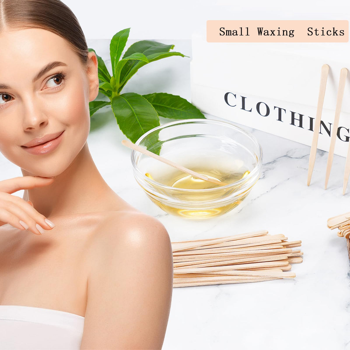 High-quality wooden waxing sticks applicator in official packaging, perfect for smooth application. Available at Curat Cart.