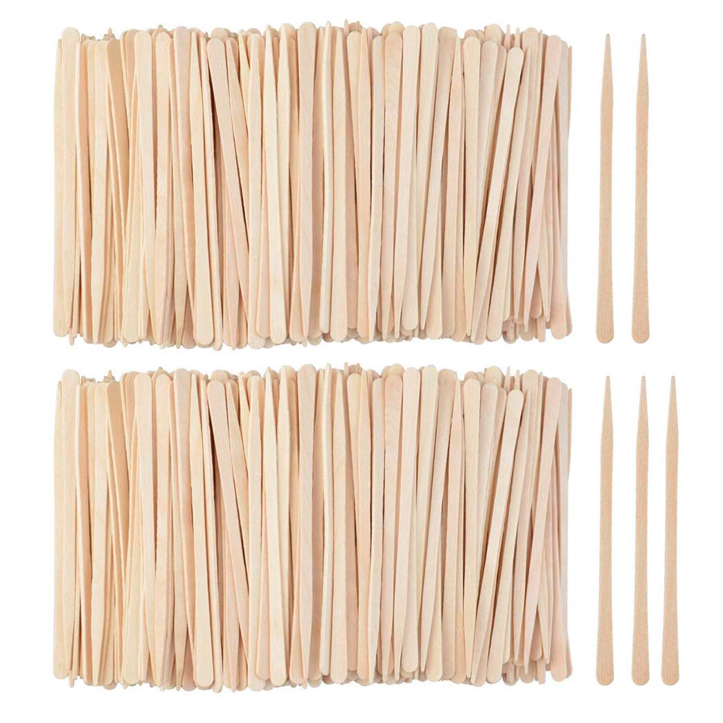 Premium imported wooden waxing sticks applicator set from Curat Cart, ideal for precise application and beauty treatments.