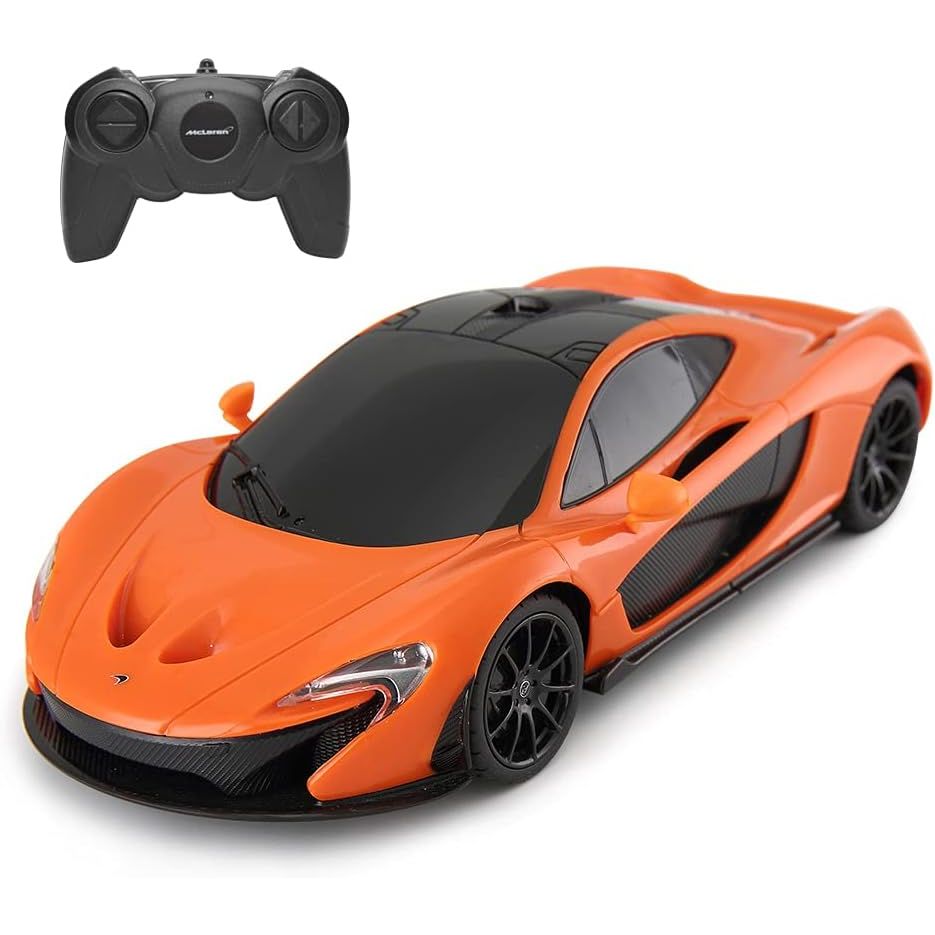 Experience the thrill of the McLaren P1 remote control car, complete with an official controller and vibrant design.