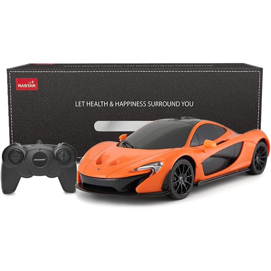 Explore the McLaren P1 Remote Control Car in vibrant orange, verified by CuratCart for quality assurance.