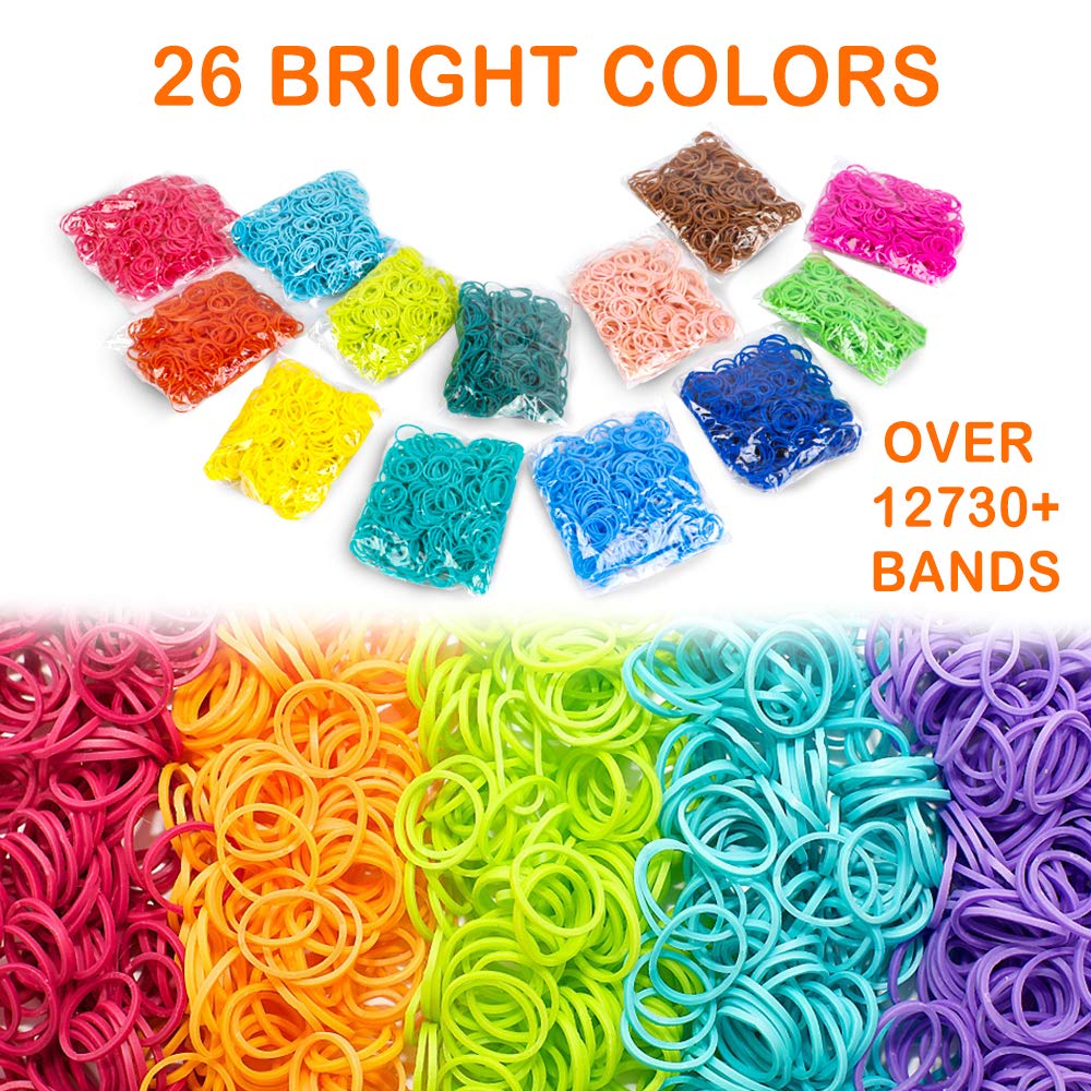Discover the Loom Rubber Bands Refill Kit with 26 vibrant colors and over 12,730 bands, 100% Authentic at Curat Cart, available in India.