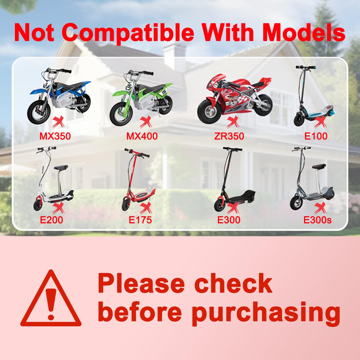 Compatibility warning for 12V Battery Charger for Kids Toys, ensuring proper fit. Available at Curat Cart.