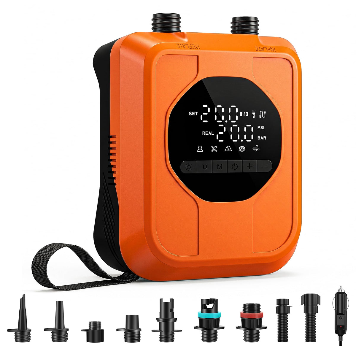 Discover the premium imported Car-Powered Paddle Board Pump, designed for efficiency and convenience. Available at Curat Cart.