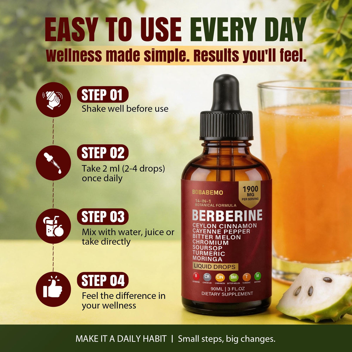 Discover Berberine with Ceylon Cinnamon, specially curated by Curat Cart for daily wellness. Feel the difference today.