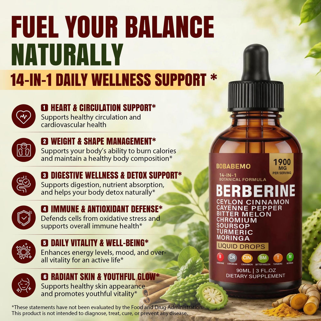 Berberine with Ceylon Cinnamon offers 14-in-1 daily wellness support. 100% Authentic, available at Curat Cart in India.