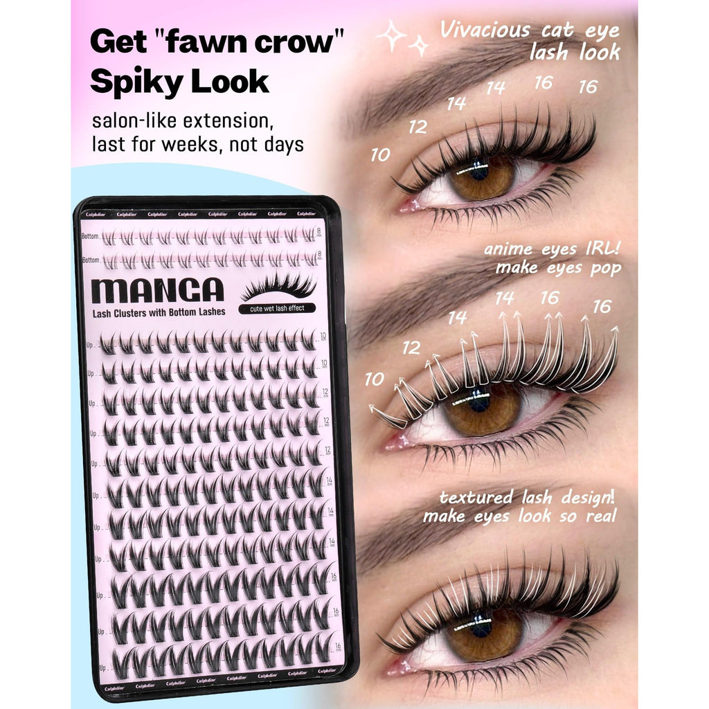 Get salon-quality fairy eye lashes with Calphdiar Bottom Lash Clusters. Order online, available for weeks of stunning wear.