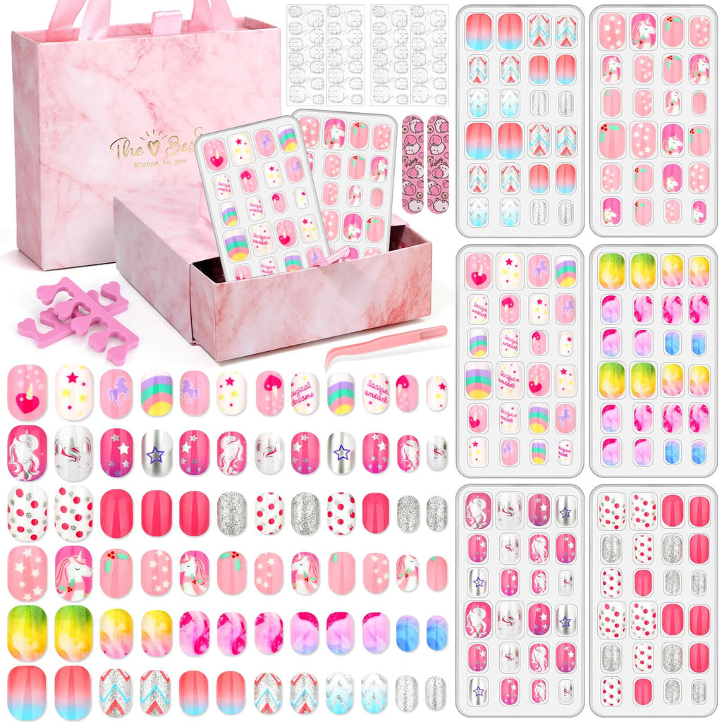 Discover premium imported press on nails for kids, featuring vibrant designs and a stylish presentation at Curat Cart.