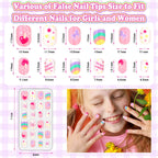 Various press-on nails for kids in vibrant designs, perfect for fun occasions. Shop now at Curat Cart for stylish nail options.