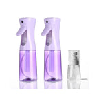 3 Pack Spray Bottles, 2-Pack Continuous Spray Bottles,Fine Water Mist Spray Bottles for Hair 6.8 OZ (200 ML) and 1oz 30ml Travel Spray Bottle Mister for Cleaning,Hairstyling,Plants,Pets Pink Black