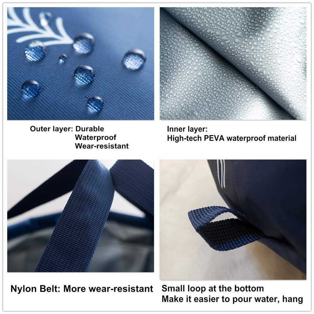 Premium imported collapsible foot soaking bath basin with durable waterproof layers and nylon belt for added convenience.