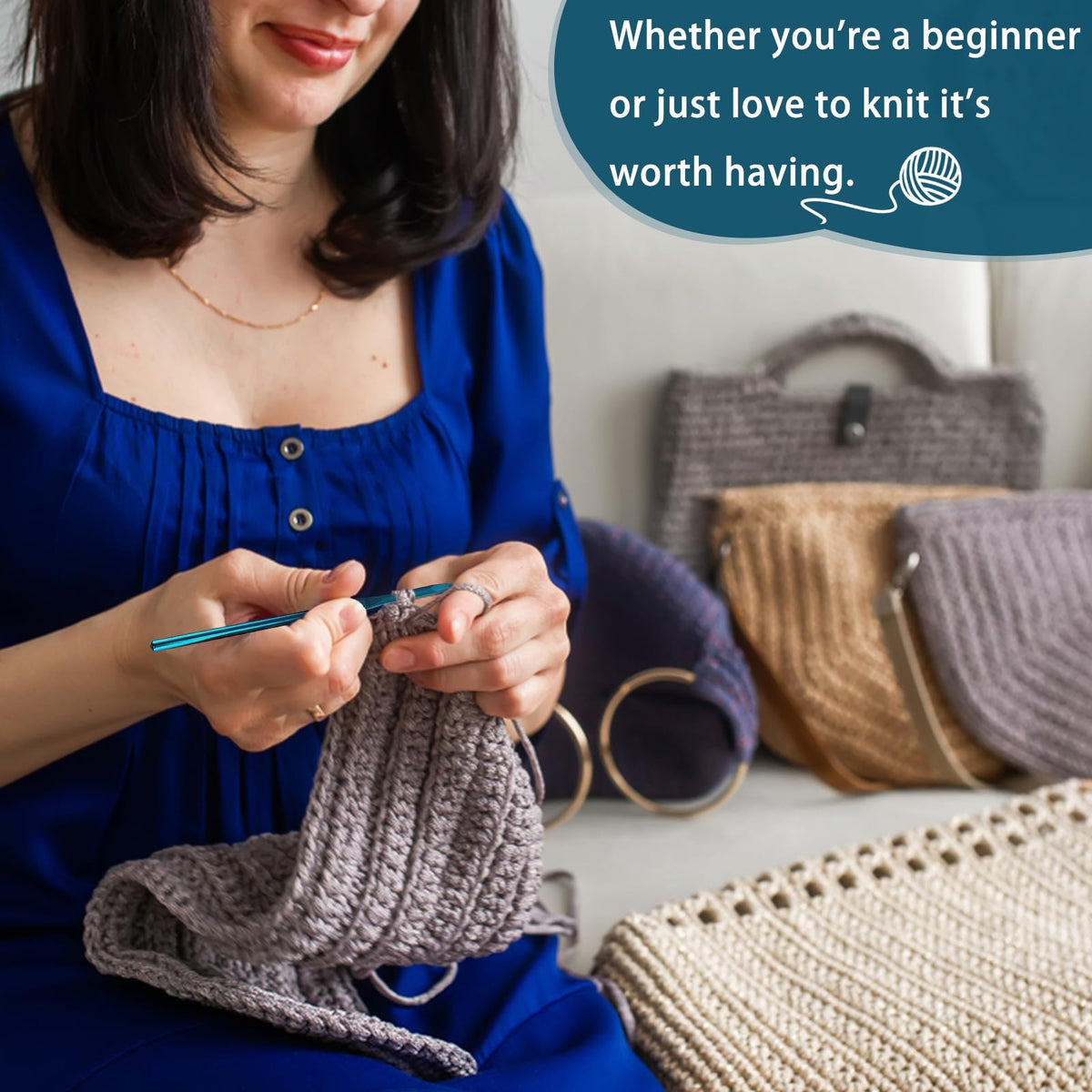 Upgrade your knitting experience with premium aluminum crochet hooks from Curat Cart, perfect for beginners and enthusiasts alike.