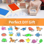 Washable finger stamp pads in vibrant colors, perfect for DIY projects. 100% Authentic, available at Curat Cart in India.