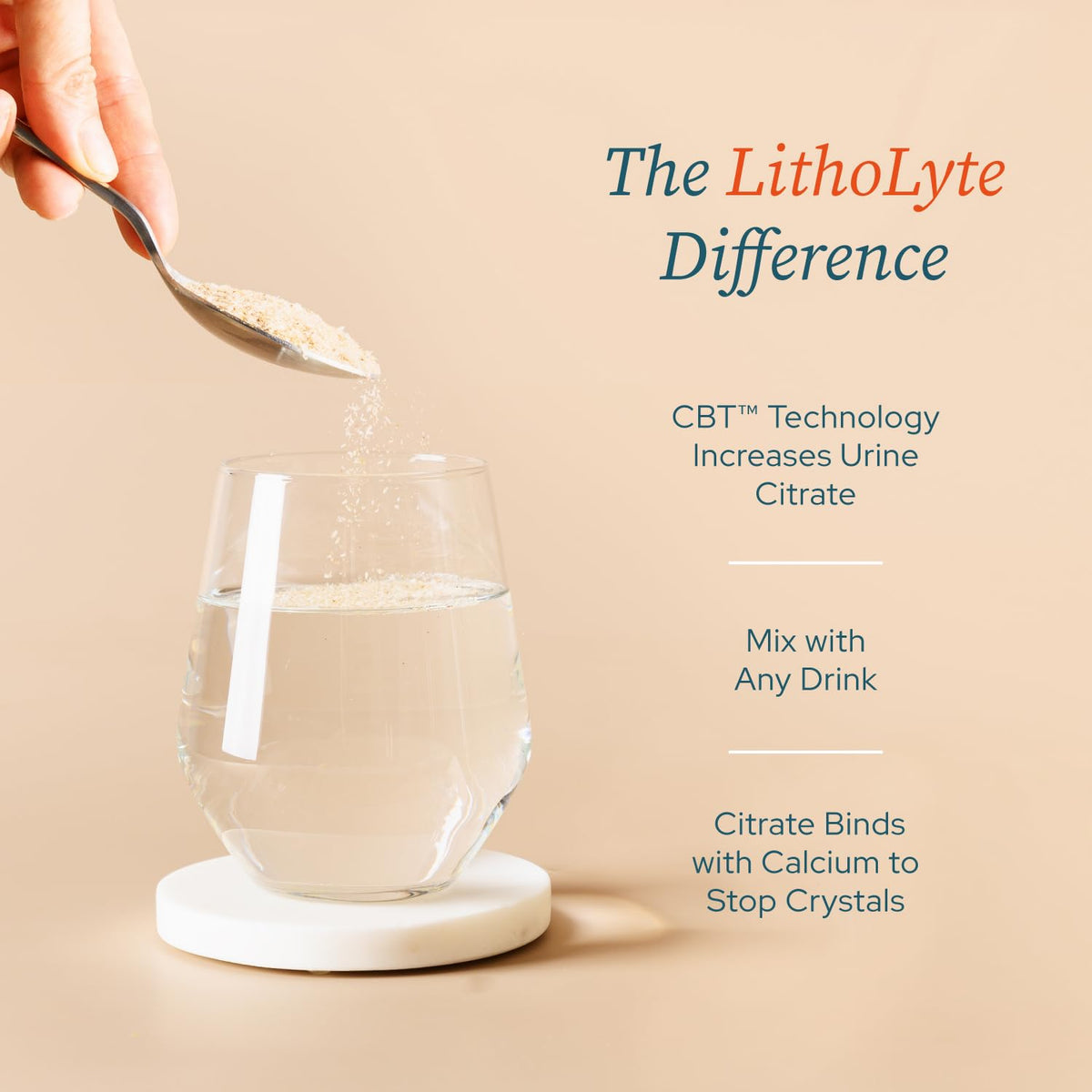 Premium Water & Beverage Enhancer for Kidney Health shows CBT™ Technology for optimal results. Available at Curat Cart.