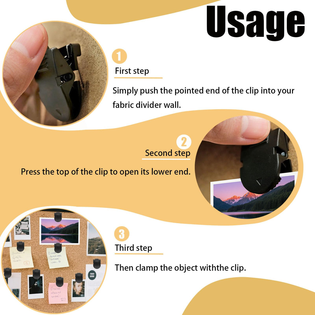 Discover Cubicle Clips Black Plastic Hooks, specially curated by Curat Cart, ideal for organizing your workspace. Perfect for fabric dividers.