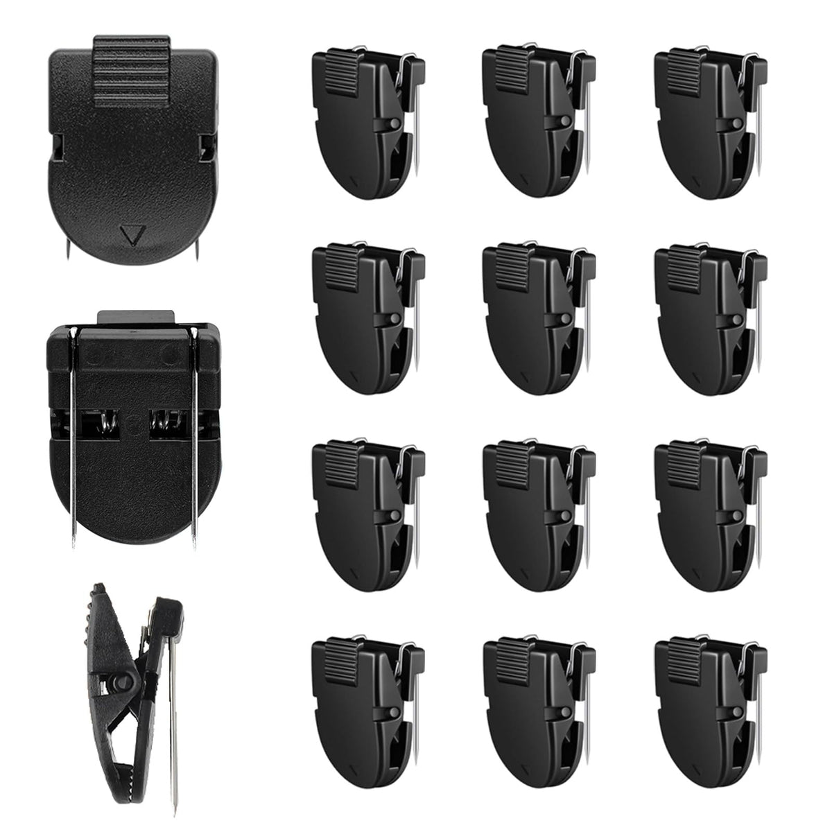 Premium imported Cubicle Clips in sleek black design, perfect for organizing workspace at Curat Cart.