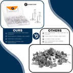 Discover Luxurecourt Clear Push Pins, premium imported essentials for organization. Available at Curat Cart for effortless storage.