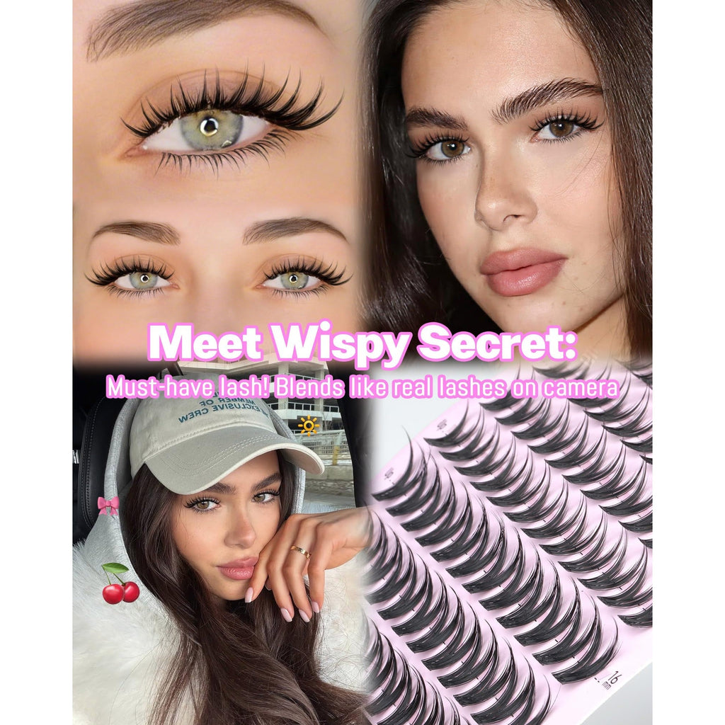 Get natural-looking lashes with Calphdiar Bottom Lash Clusters, perfect for enhancing your eye makeup. Verified by CuratCart.